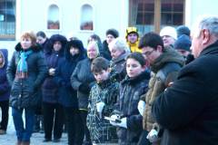 Posvätenie a rozsvietenenie adventného venca 2014